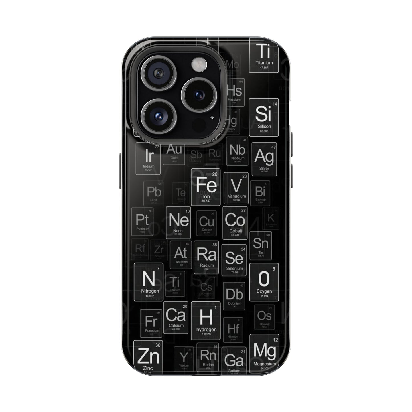 Periodic Table Elements Phone Case | Chemistry & Science Aesthetic Cover
