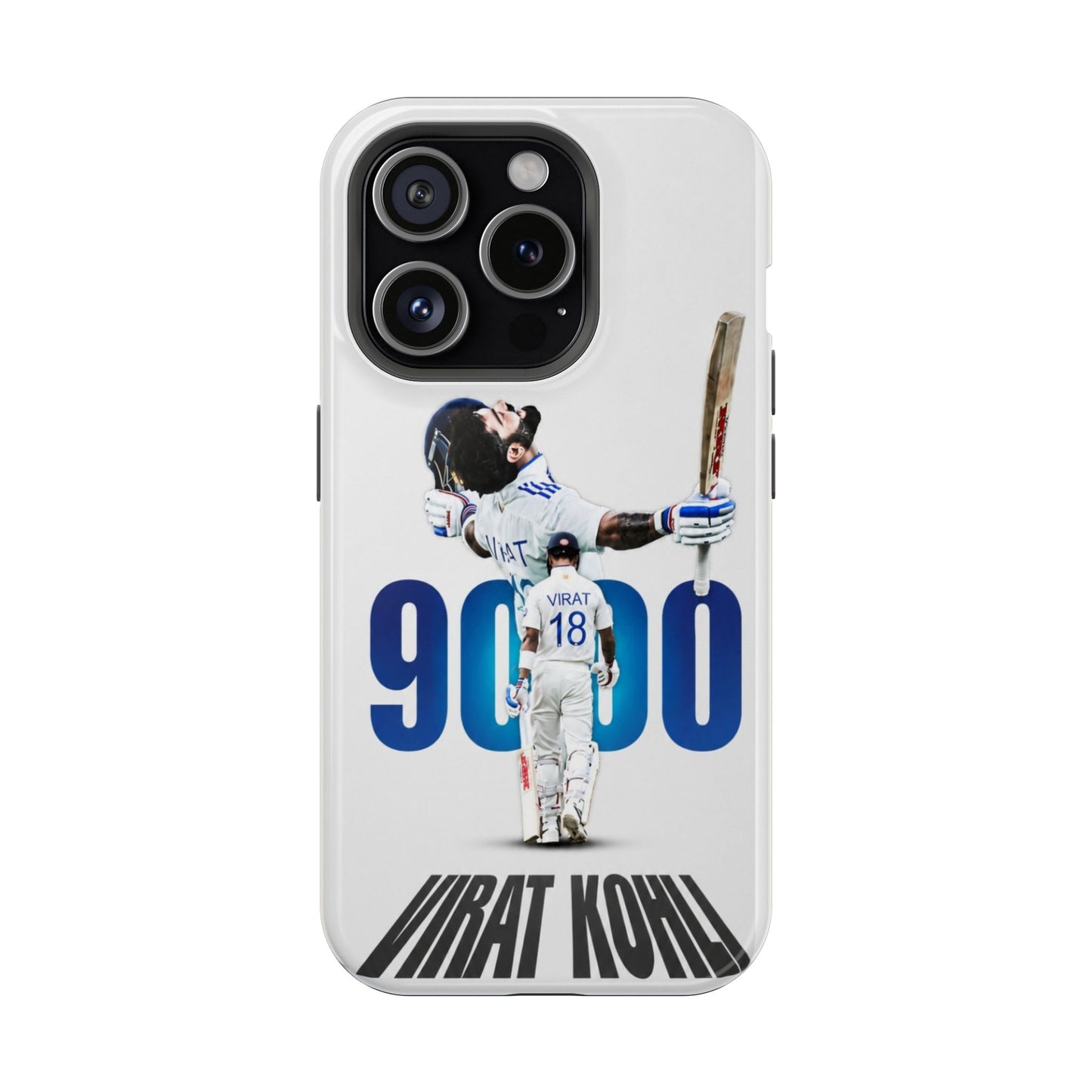 Virat Kohli 9000 Test Runs iPhone Case – White Jersey Milestone Edition