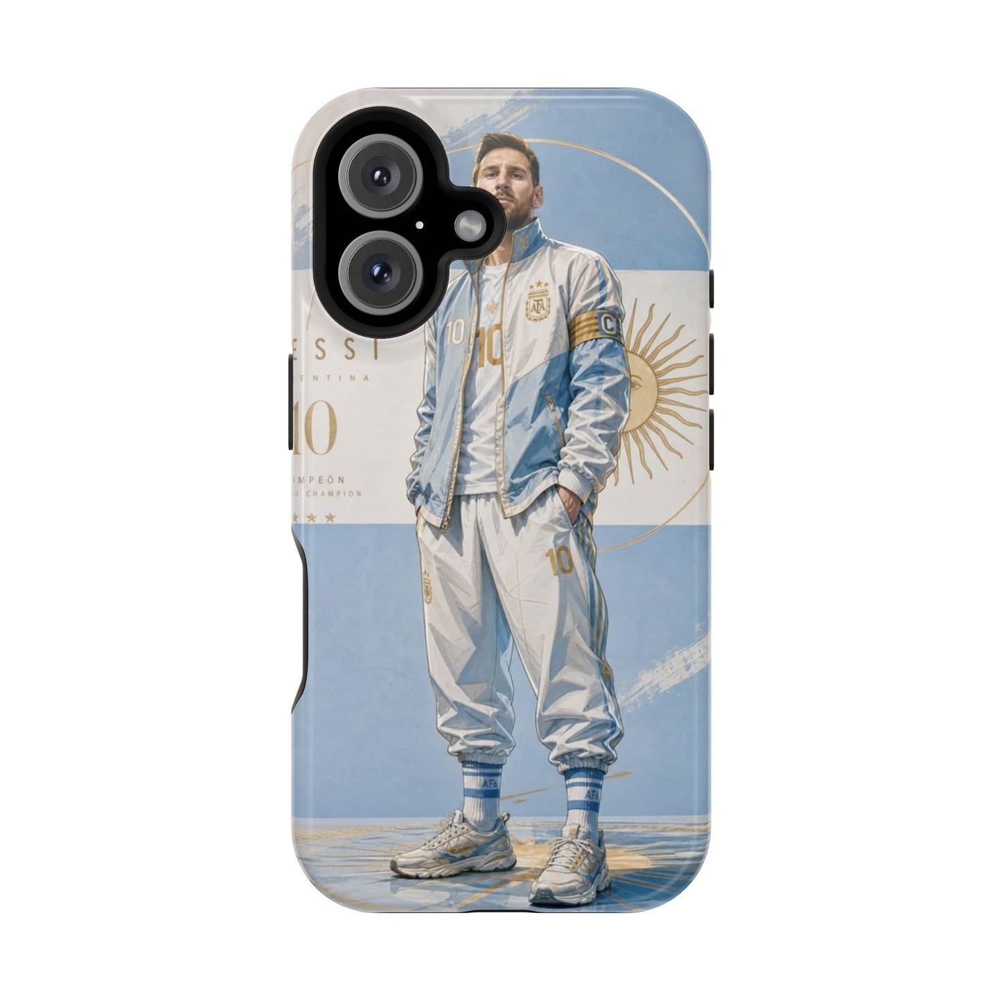 Lionel Messi Argentina Champion Phone Case | Premium Football Protective Cover