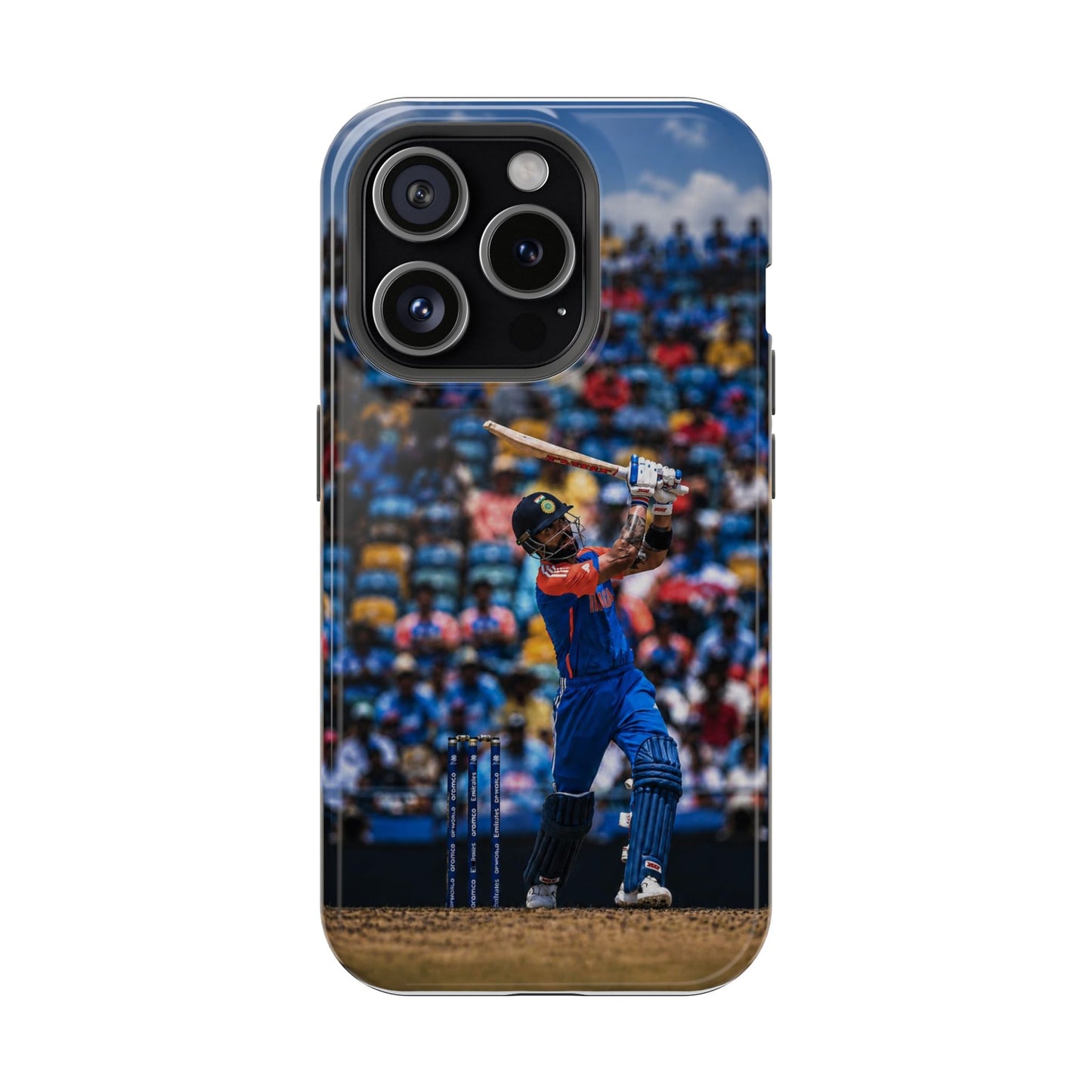Virat Kohli Cricket Phone Case | Team India Batting Edition | Premium Glass Back Cover