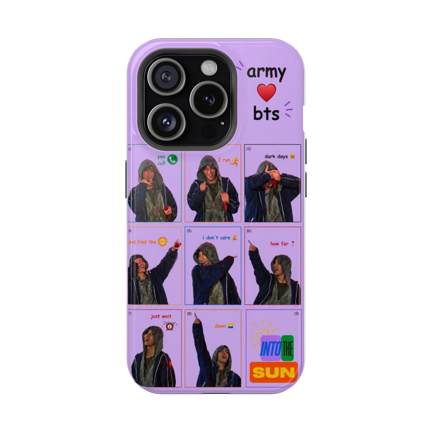 BTS V ARMY Purple Aesthetic iPhone Case | K-Pop Into The Sun Inspired Phone Cover