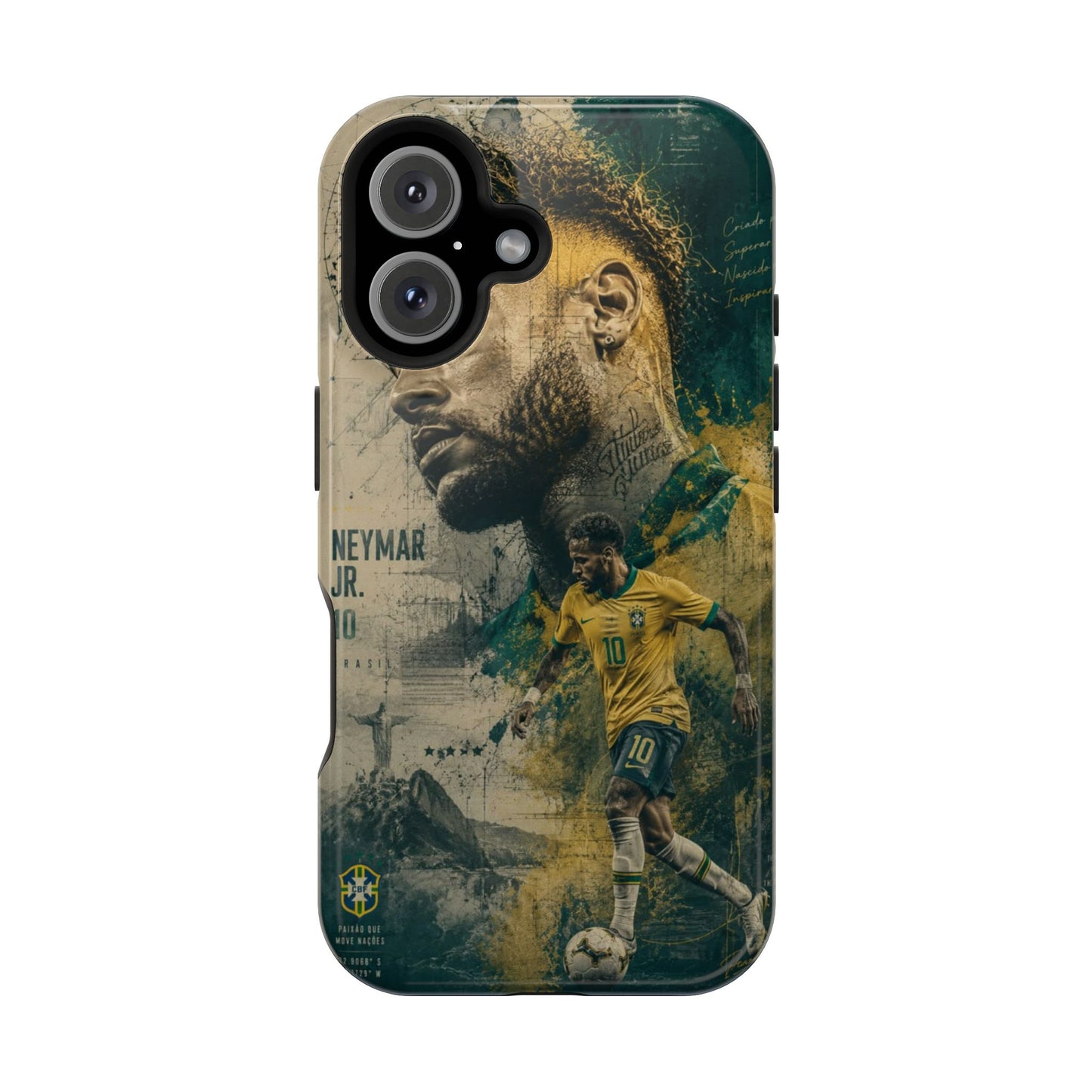 Neymar Jr Brazil Vintage Edition Premium Phone Case