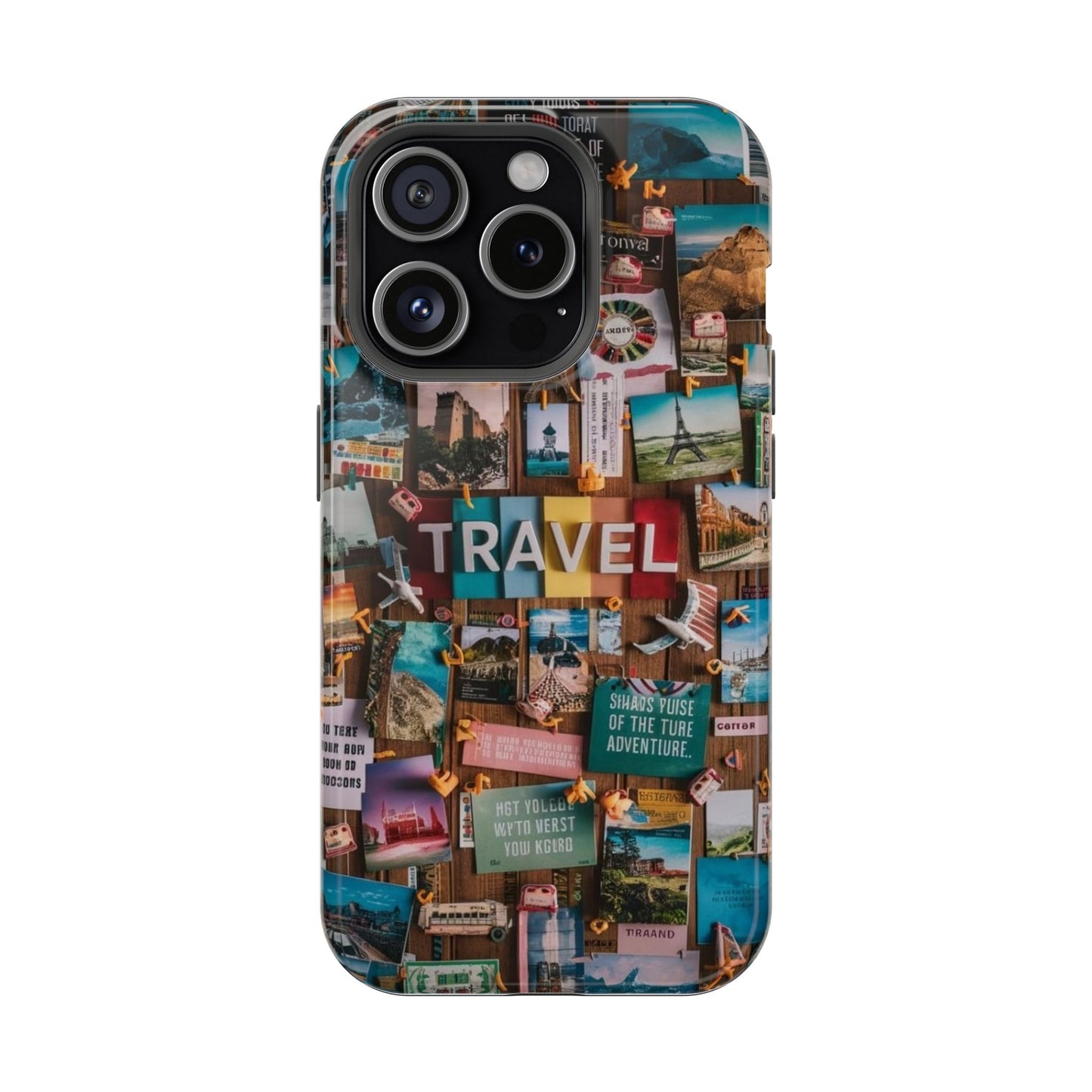Travel Memories Collage Phone Case | Wanderlust Adventure Aesthetic Cover