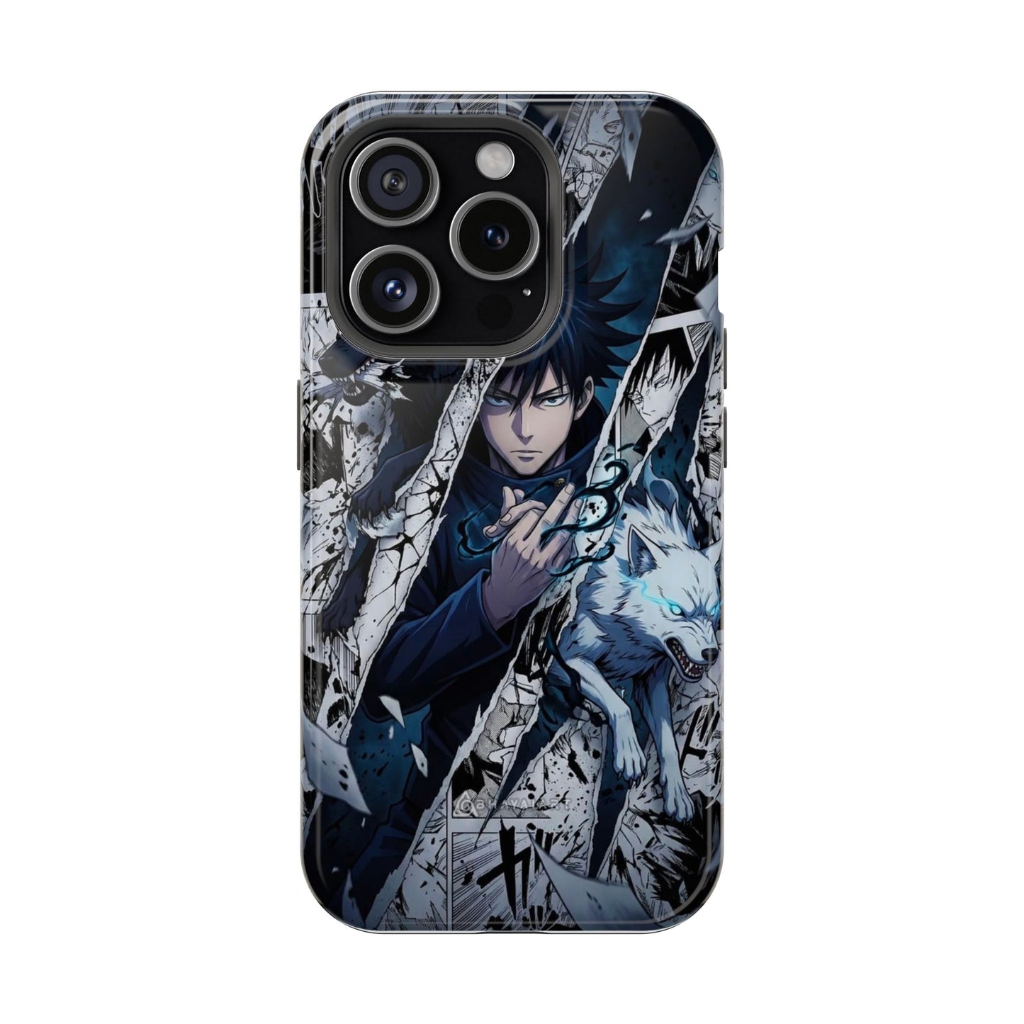 Dark Sorcerer Anime iPhone Case – Manga Power Aesthetic Cover