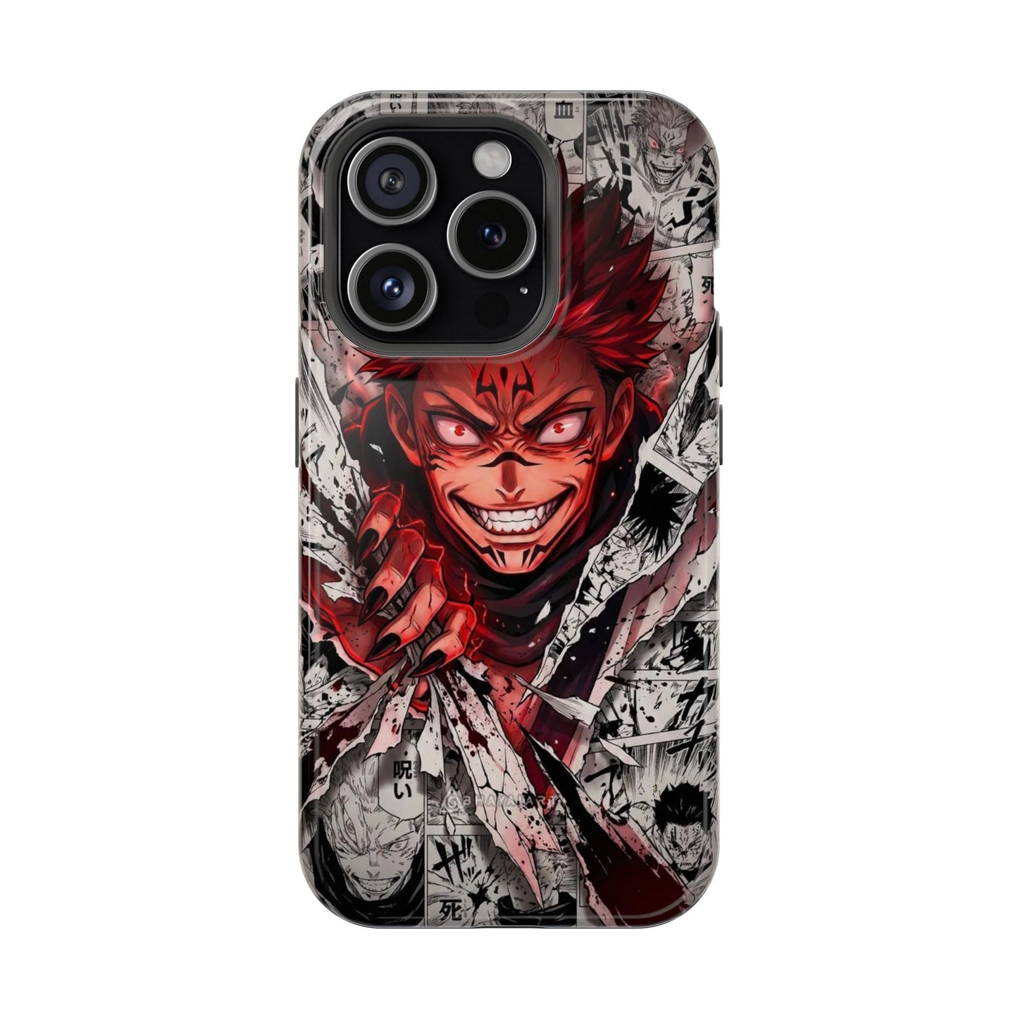 Dark Curse King Anime iPhone Case – Red Manga Aesthetic Cover