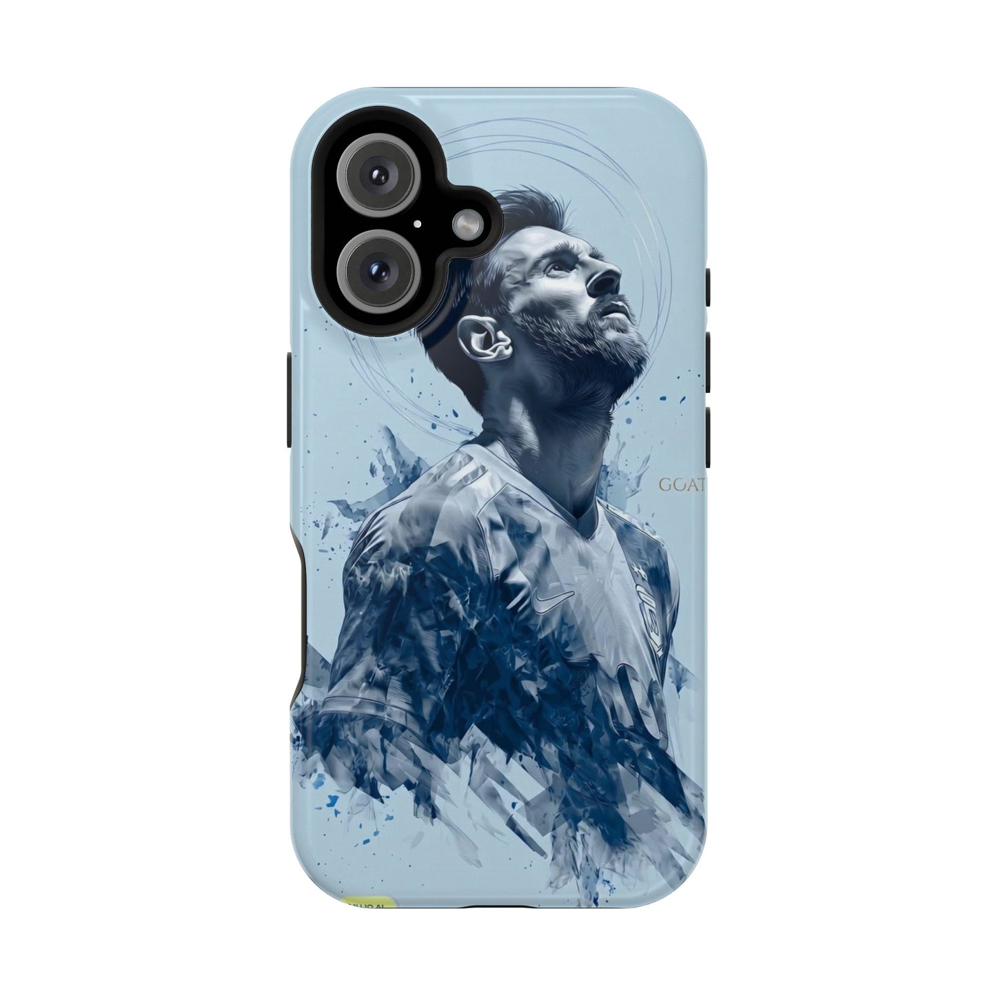Lionel Messi GOAT Blue Art Phone Case | Premium Shockproof Protective Cover