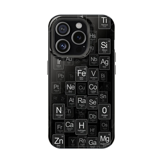 Periodic Table Elements Phone Case | Chemistry & Science Aesthetic Cover