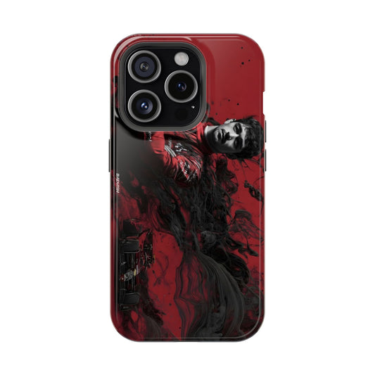 Midnight Racer Aesthetic iPhone Case – Red & Black Drift Art Phone Cover