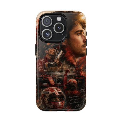 Charles Leclerc Ferrari F1 iPhone Case – Motorsport Champion Aesthetic Cover