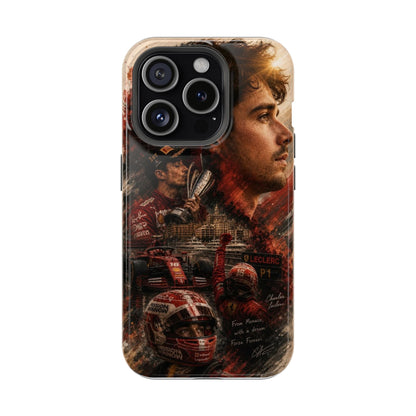 Charles Leclerc Ferrari F1 iPhone Case – Motorsport Champion Aesthetic Cover