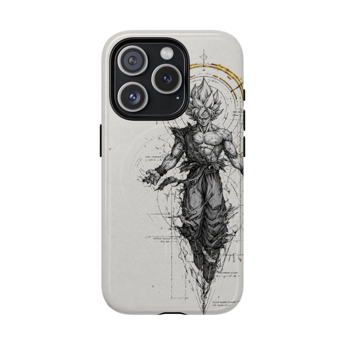 Ultra Instinct Anime Warrior iPhone Case – Minimal Manga Aesthetic Cover