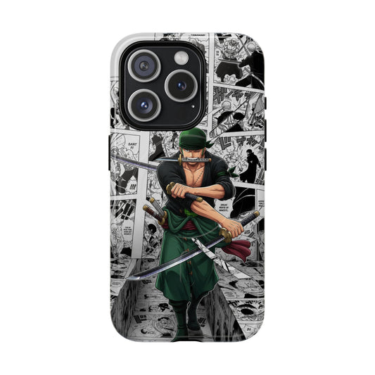 Zoro Anime Manga iPhone Case – Sword Warrior Aesthetic Cover