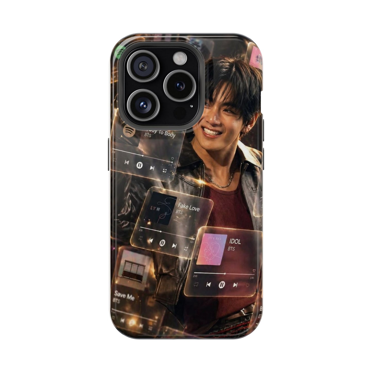 BTS V (Kim Taehyung) Music Player Aesthetic iPhone Case – K-Pop ARMY Edition