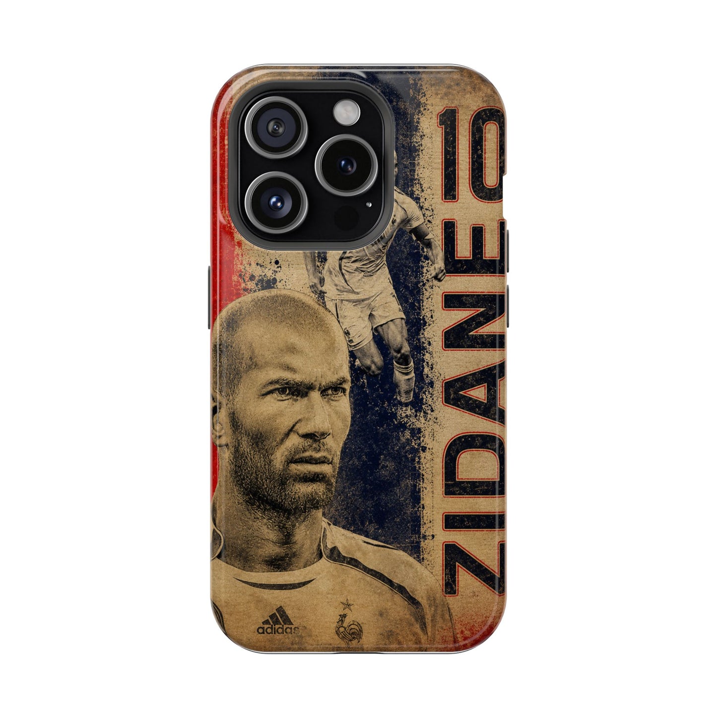 Zinedine Zidane Vintage Football Legend Phone Case | Retro France Soccer