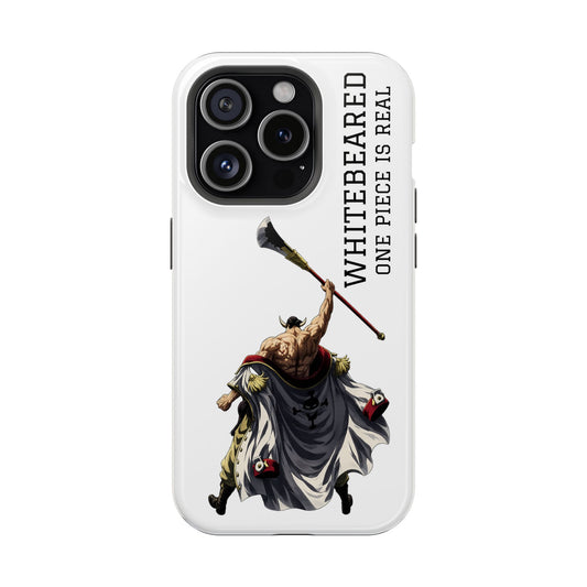 Whitebeard "One Piece Is Real" Anime Phone Case – Minimal Pirate Legend Design