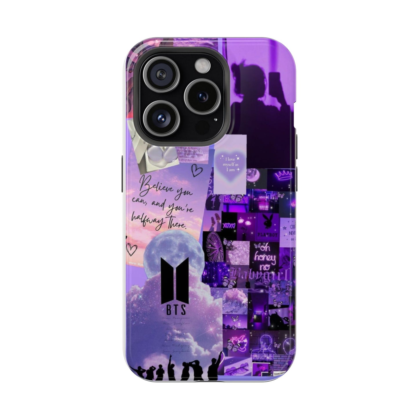 BTS Purple Galaxy Aesthetic Phone Case | ARMY Dream Collage iPhone Cover