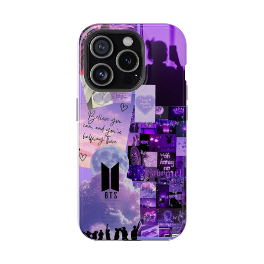 BTS Purple Galaxy Aesthetic Phone Case | ARMY Dream Collage iPhone Cover