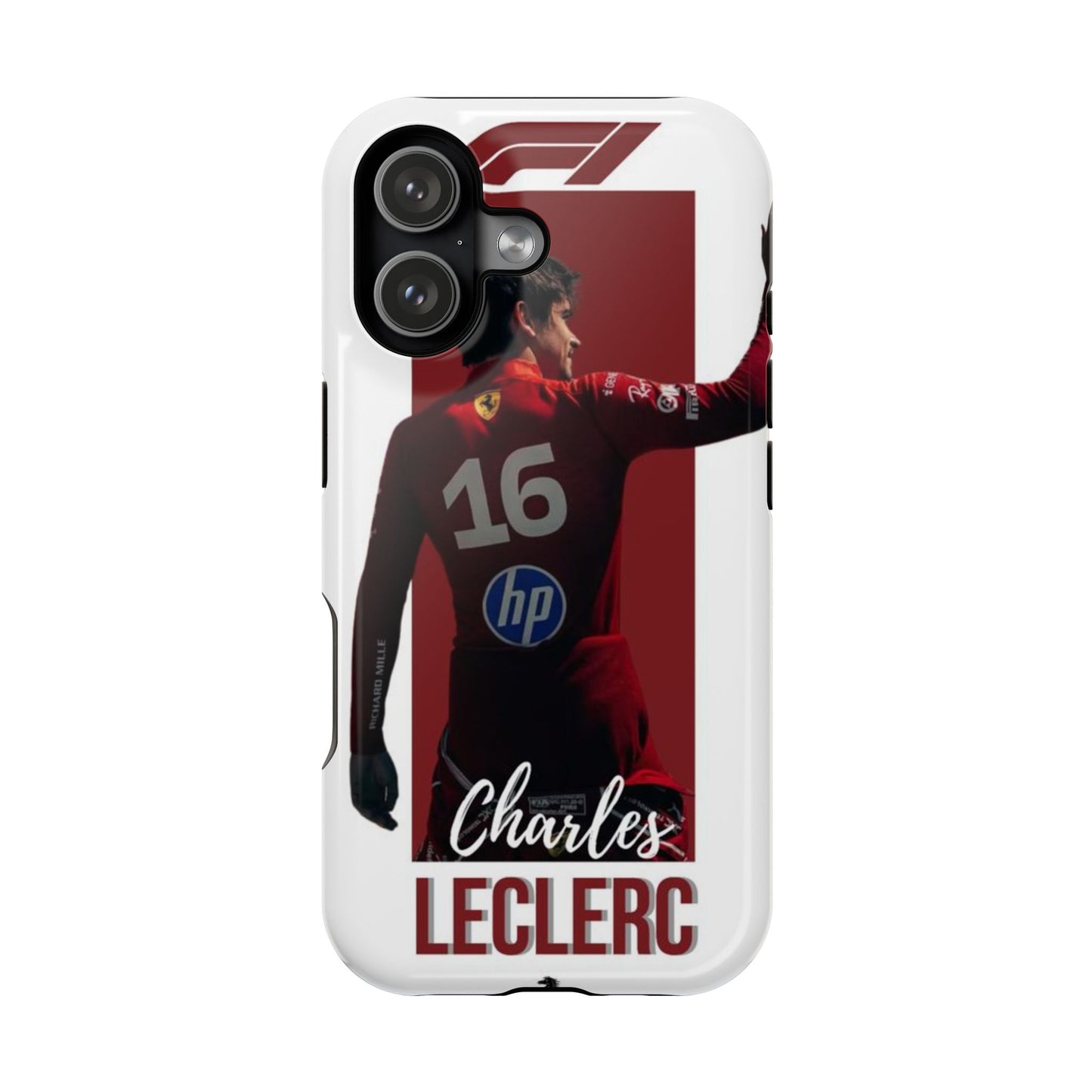 Charles Leclerc #16 Ferrari F1 Signature Phone Case