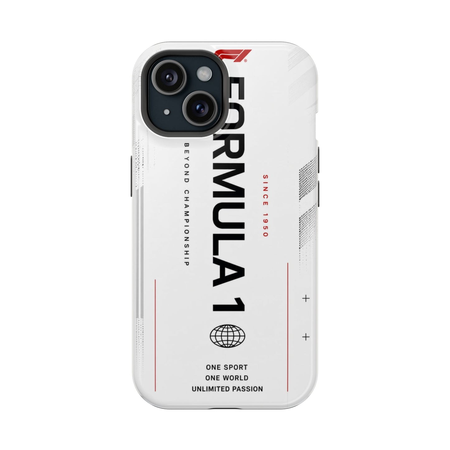 F1 Formula Racing Premium iPhone Case – White Edition