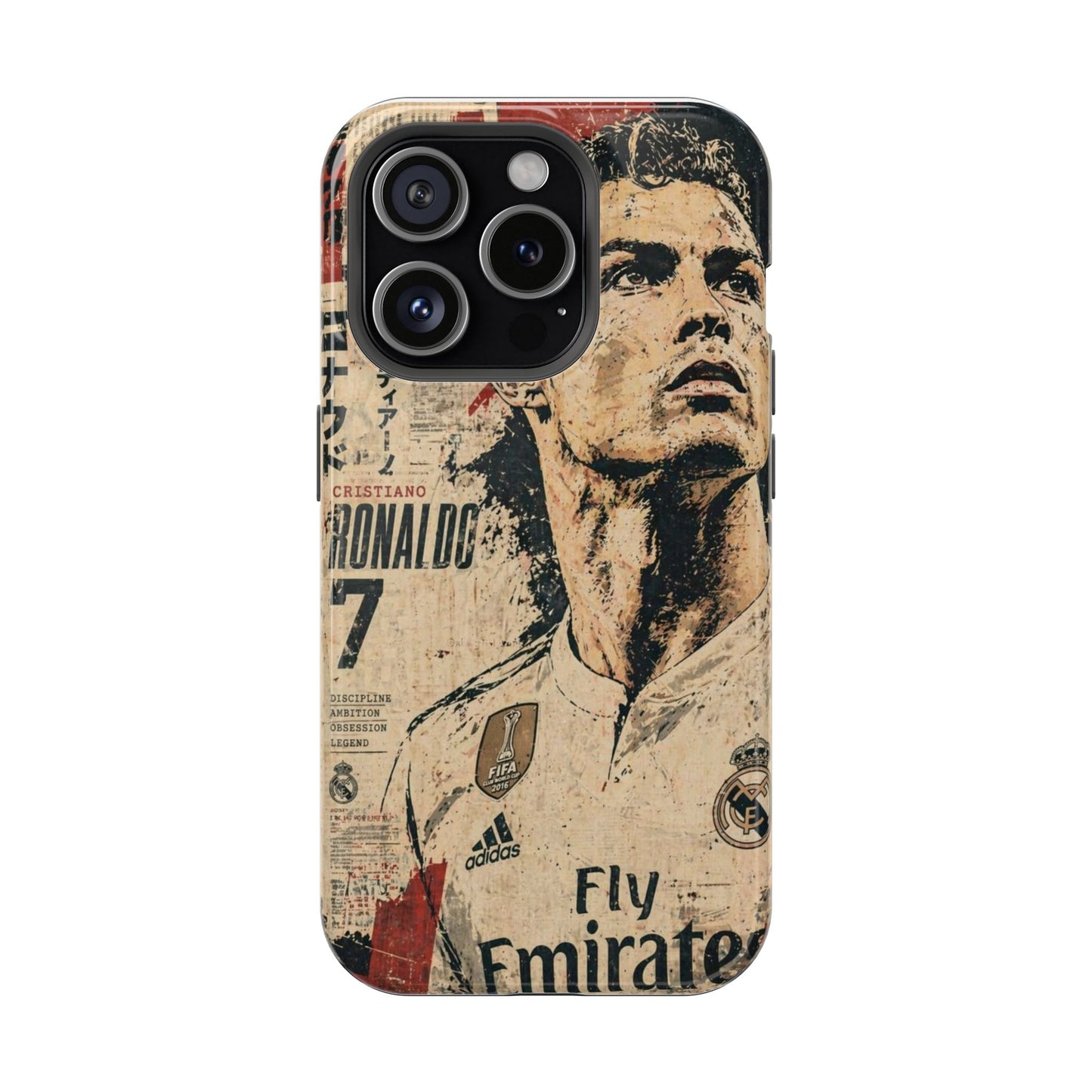 Cristiano Ronaldo Vintage Real Madrid Phone Case – CR7 Legend Edition
