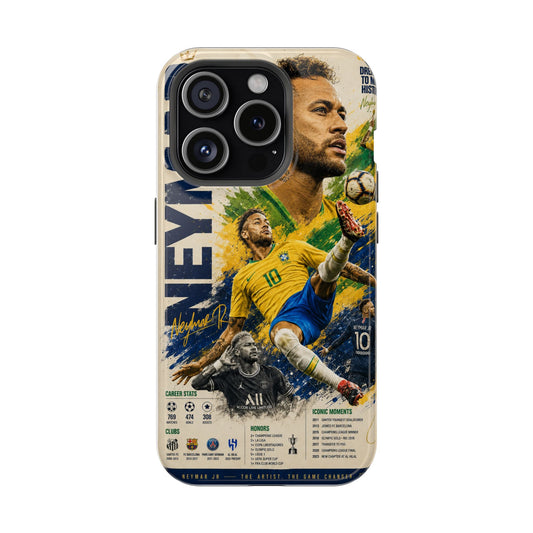 Neymar Jr Brazil Football Legend Phone Case – Vintage Career Tribute Edition