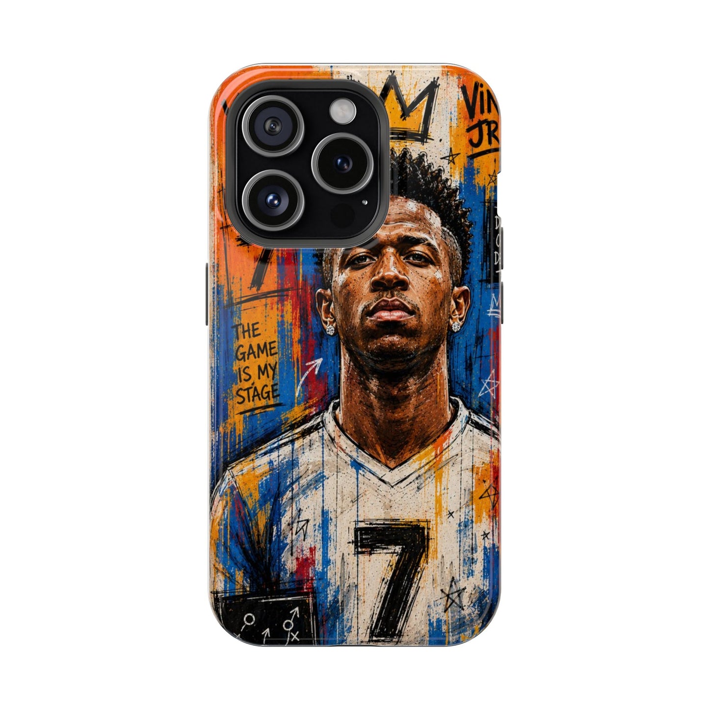 Vinícius Jr Graffiti Football Phone Case – Street Art Edition