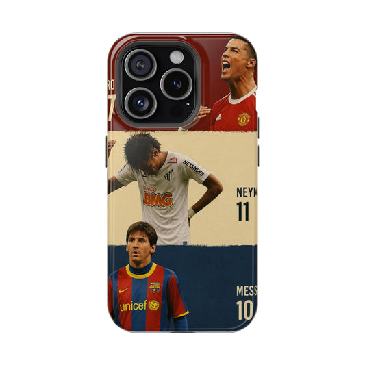 Football GOATs Evolution Phone Case – Ronaldo, Neymar & Messi Edition