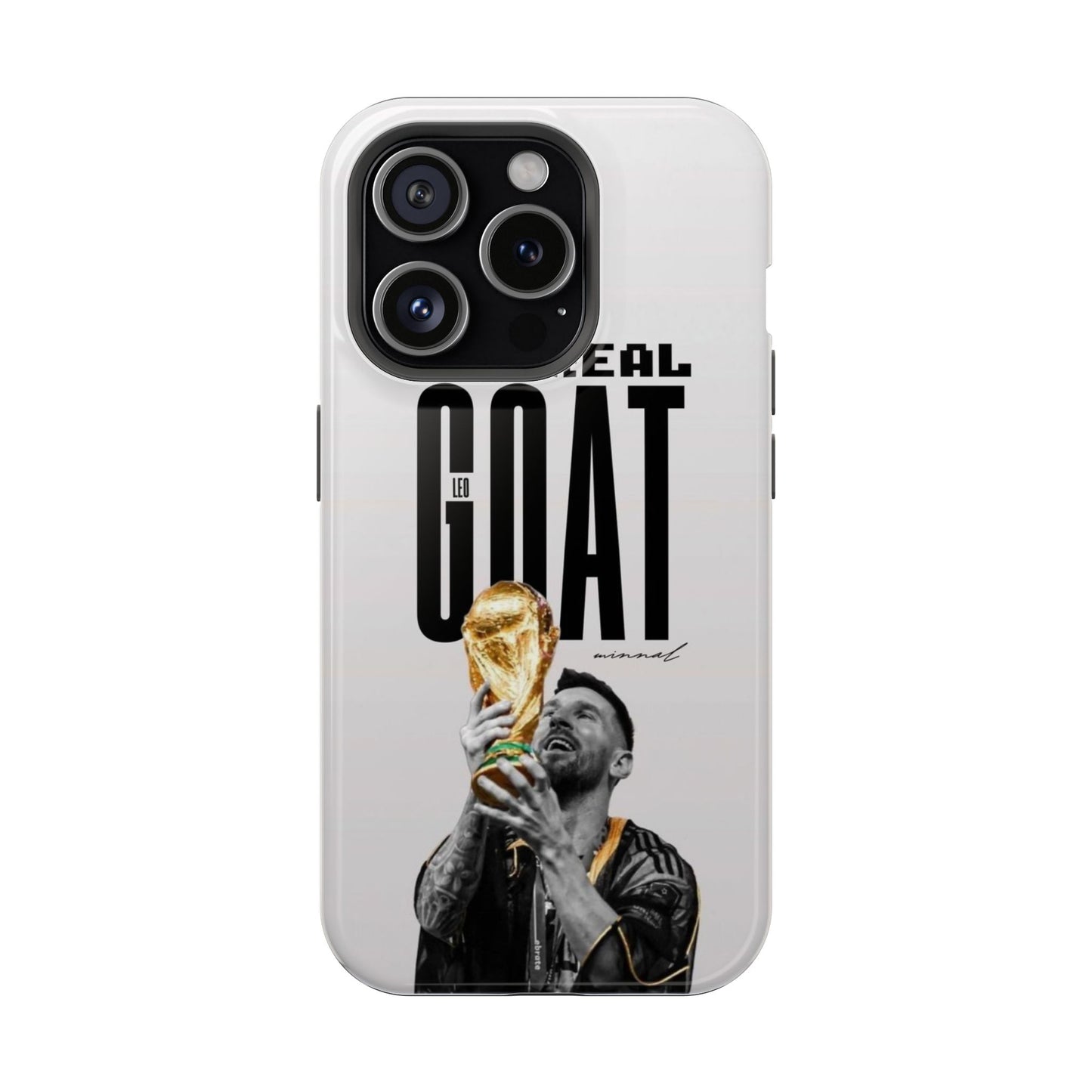 Lionel Messi Real GOAT Phone Case – World Cup Champion Edition