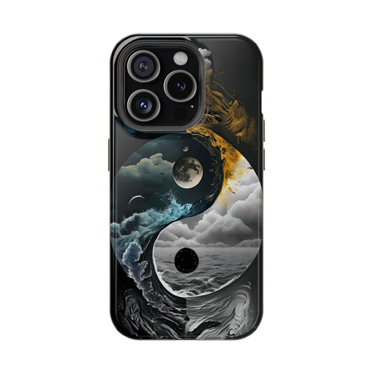 Celestial Yin Yang Phone Case – Cosmic Balance Aesthetic Design
