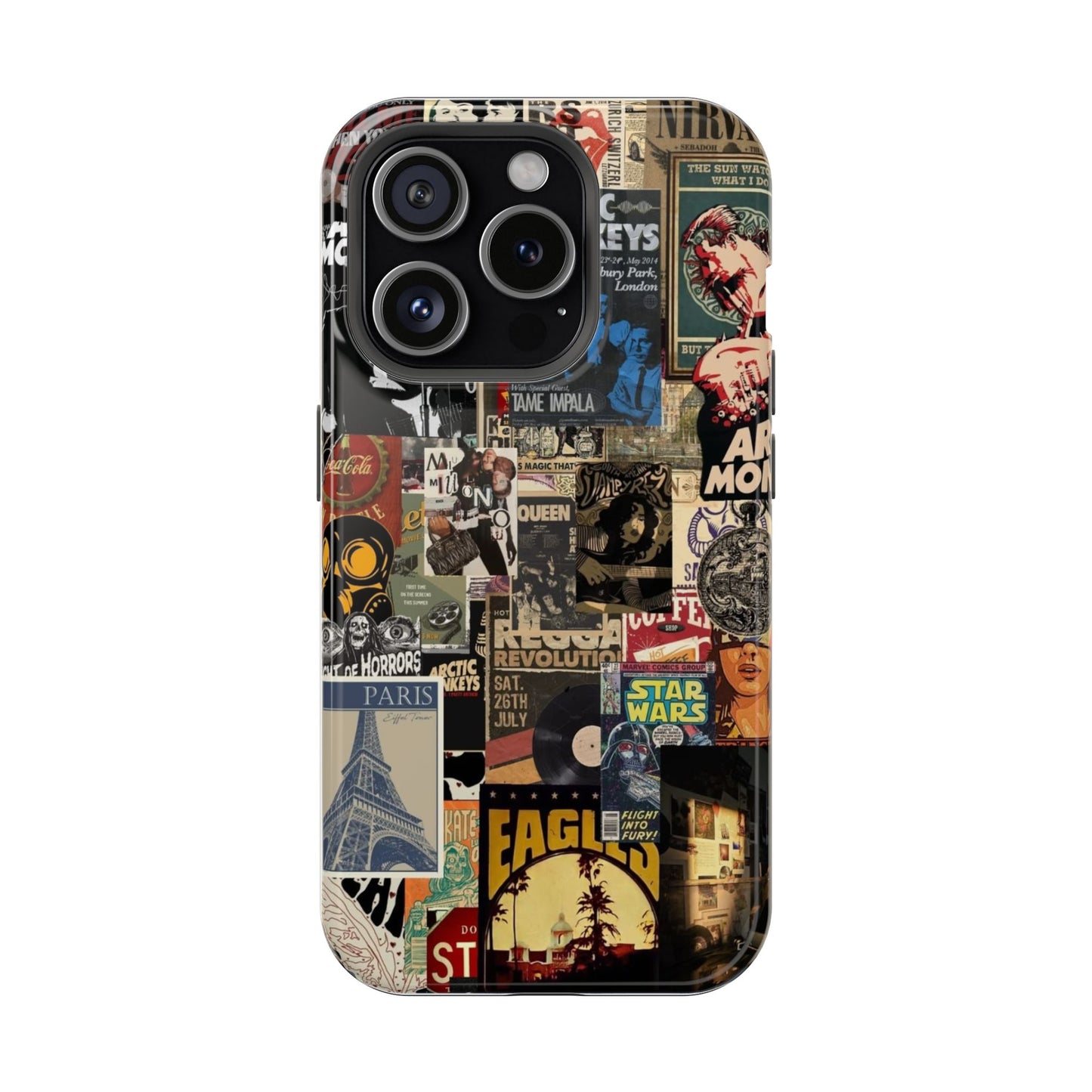 Vintage Music & Pop Culture Collage Phone Case