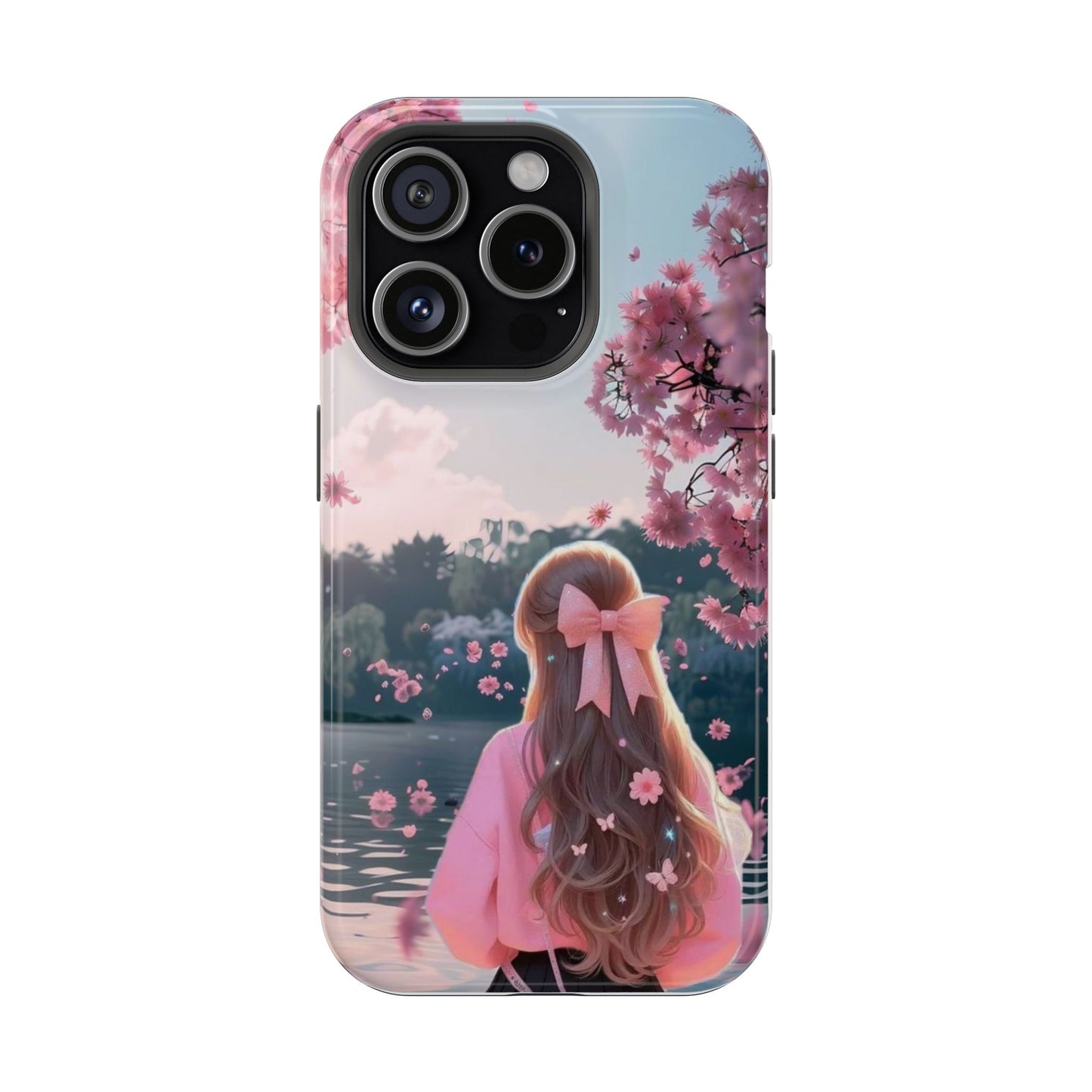 Cherry Blossom Dream Phone Case – Pink Anime Aesthetic Design