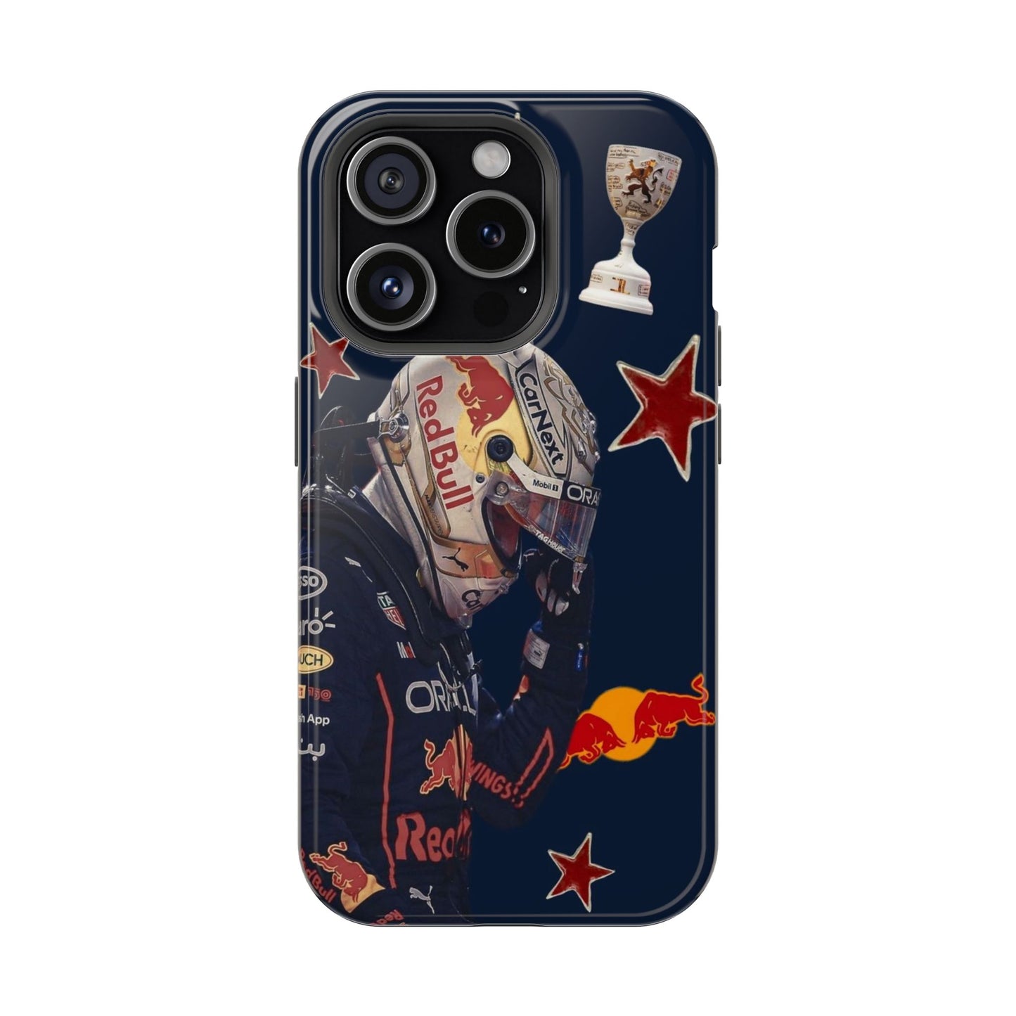 Max Verstappen Red Bull Racing Collage Phone Case – Premium Formula 1 Cover