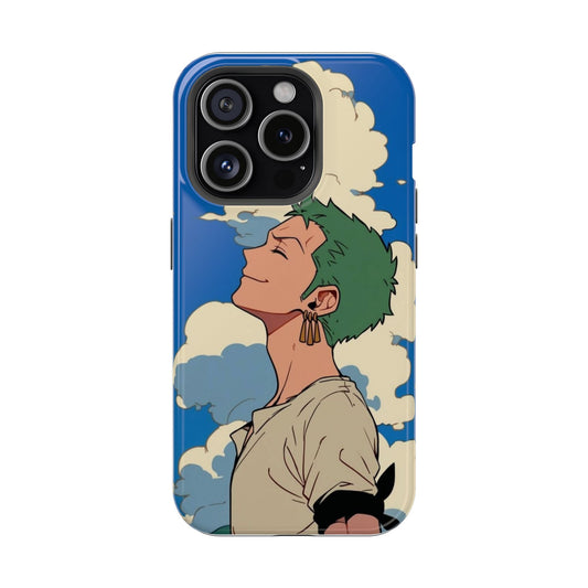 Zoro Sky Aesthetic iPhone Case – Minimal One Piece Anime Cover