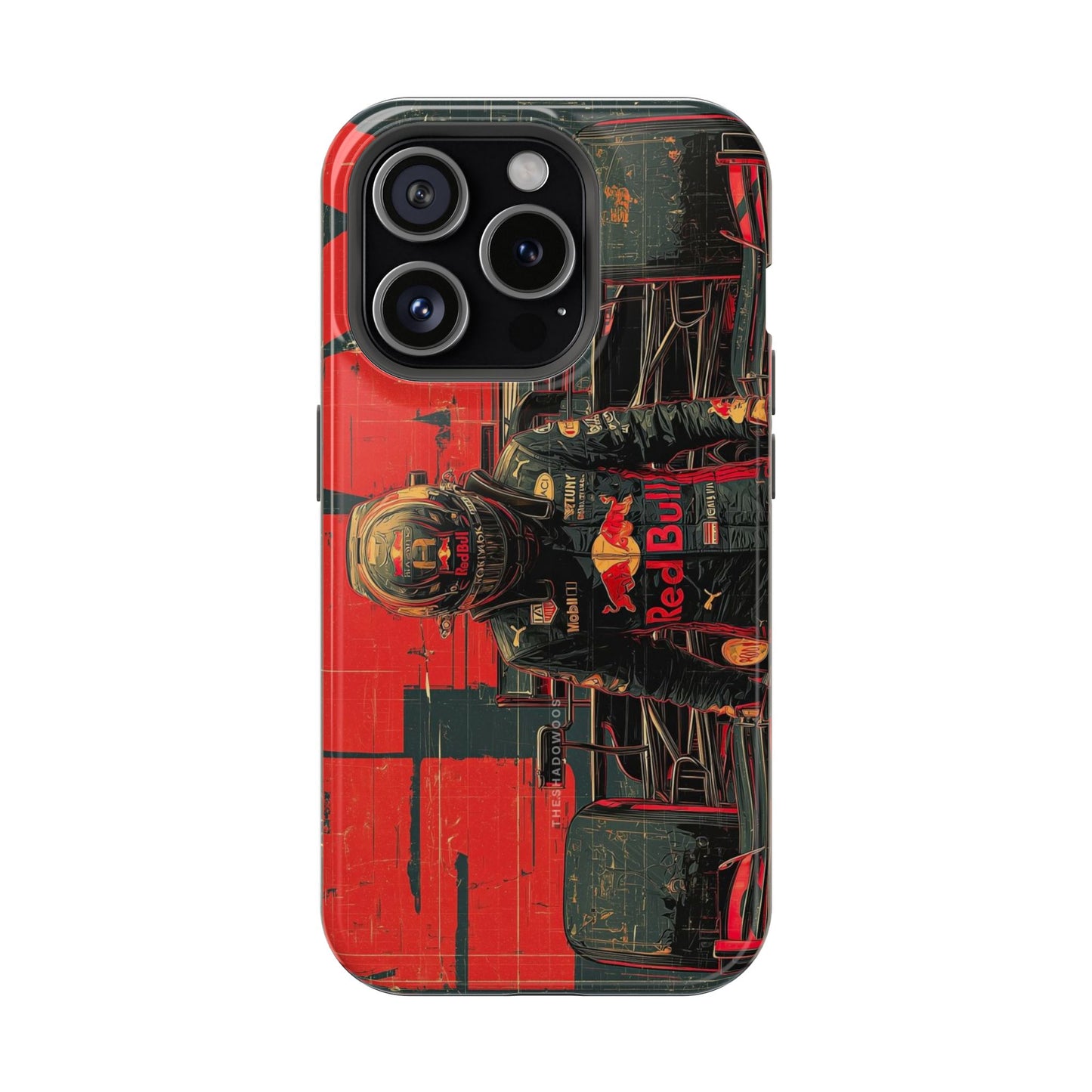 Red Bull Racing Pit Crew Grunge Phone Case | Motorsport-Inspired Protective Cover
