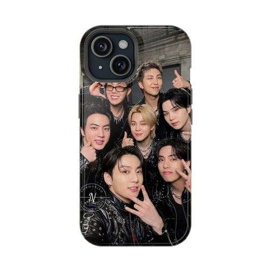 BTS OT7 Selfie Aesthetic iPhone Case – Premium K-Pop Group Cover