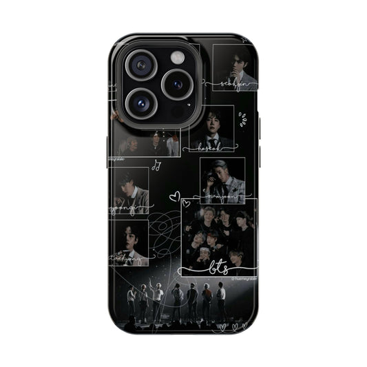 BTS Dark Aesthetic Phone Case | K-Pop ARMY Collage iPhone Cover