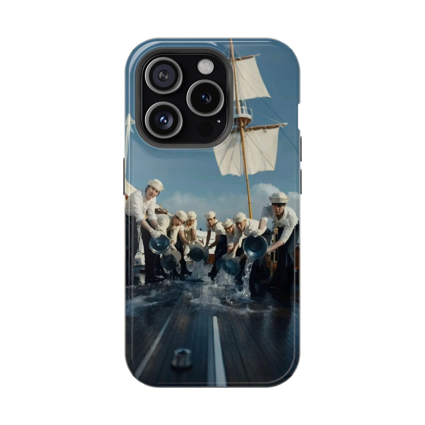 Ocean Voyage K-Pop Aesthetic iPhone Case – Sailor Theme Cover