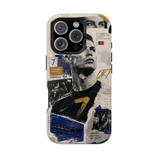 Cristiano Ronaldo CR7 Vintage Collage Phone Case | Premium Football Legend Protective Cover