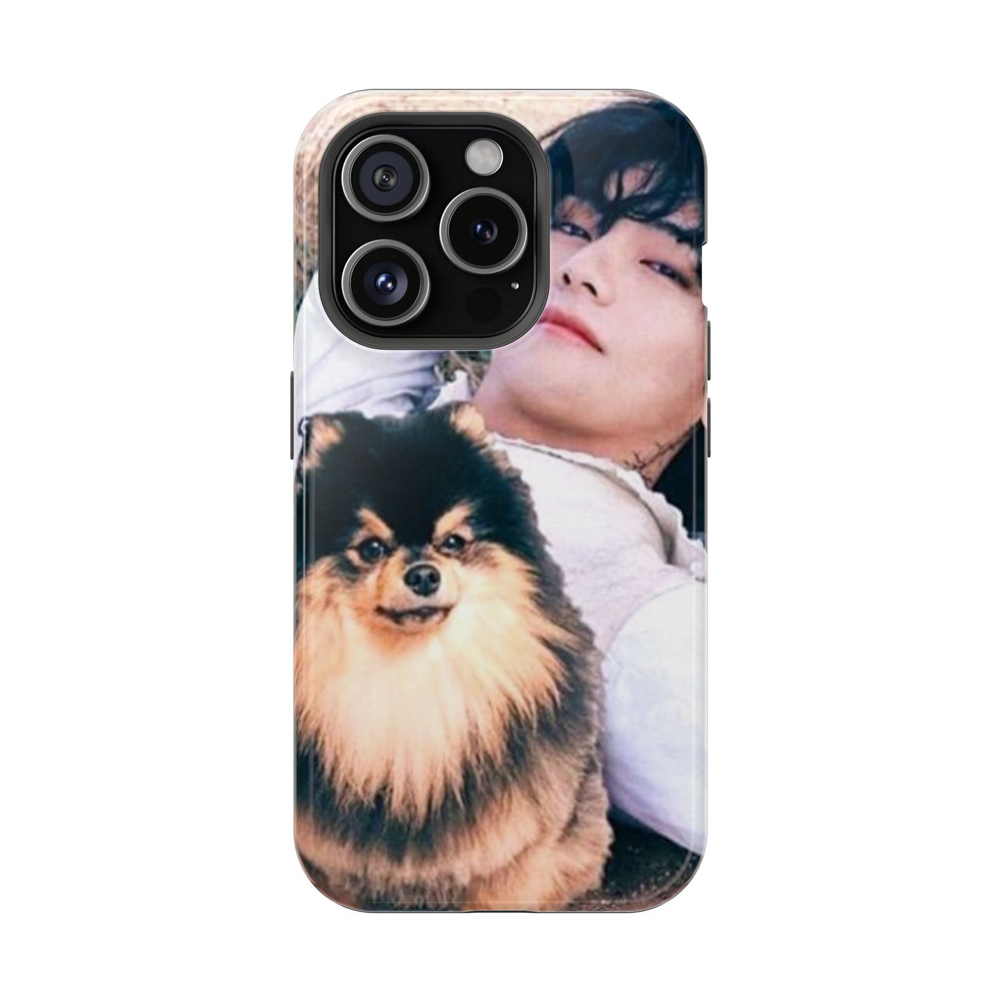 BTS V & Yeontan Phone Case | Kim Taehyung Aesthetic K-Pop Cover