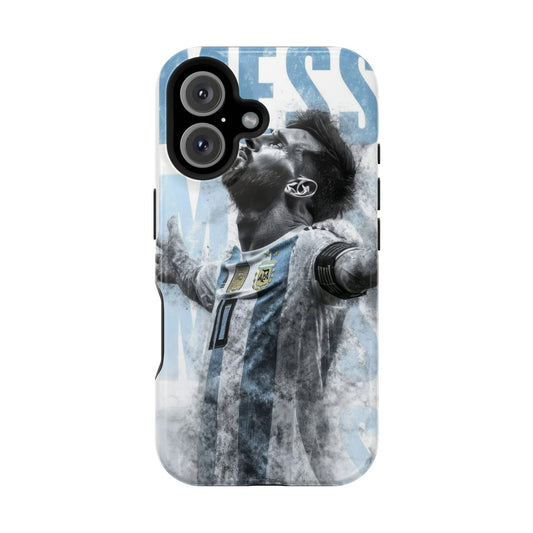 Lionel Messi Argentina Smoke Effect Phone Case | Premium GOAT Football Protective Cover
