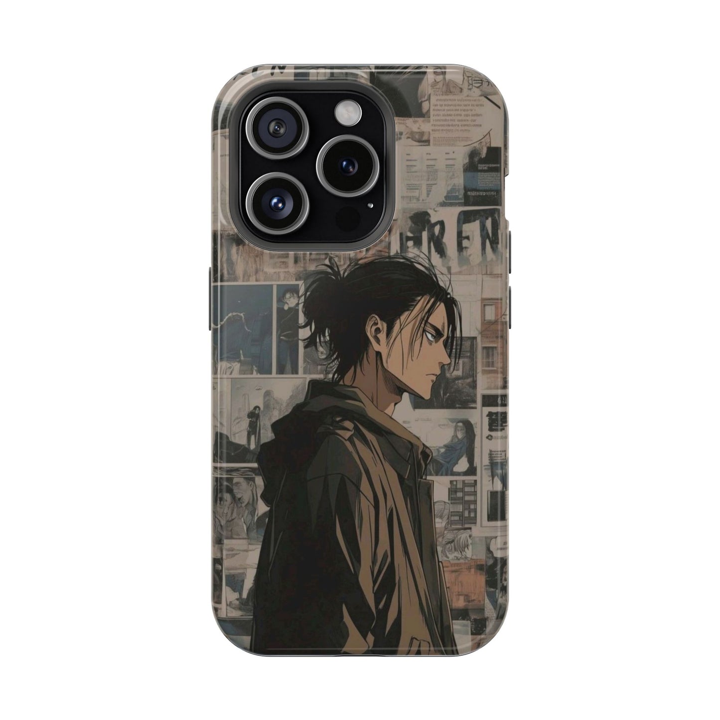 Dark Anime Manga Collage iPhone Case – Vintage Aesthetic Cover