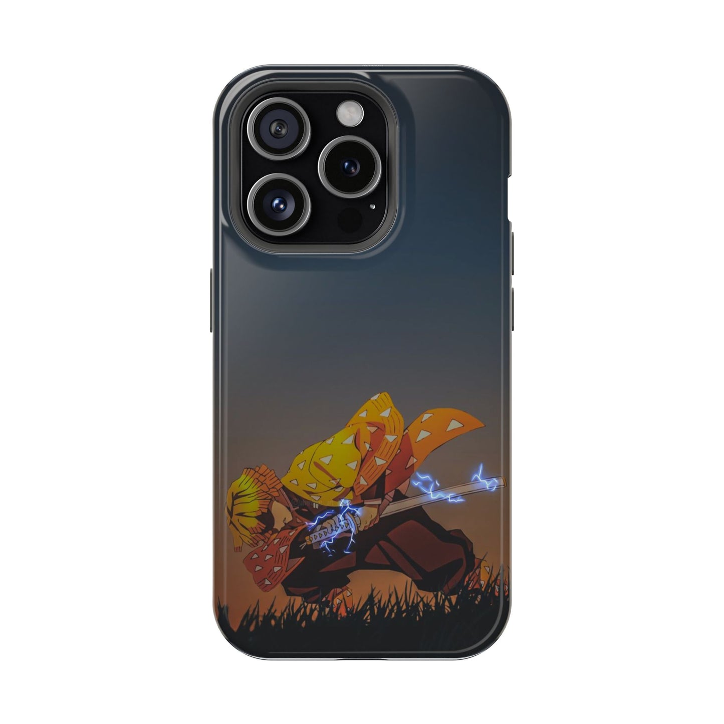 Thunder Breathing Anime iPhone Case – Lightning Samurai Aesthetic Cover