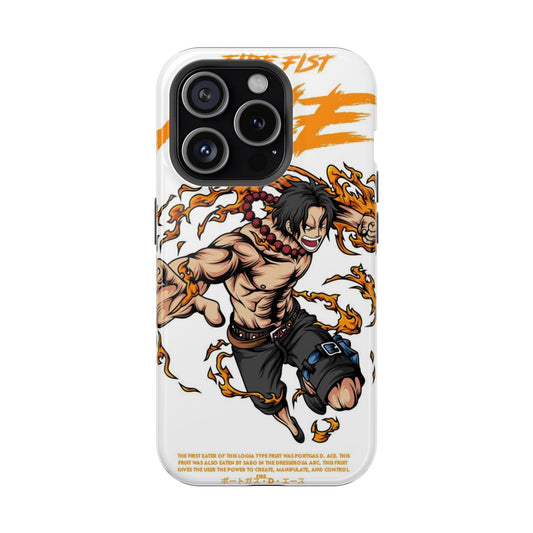 Fire Fist Ace Anime iPhone Case – Flame Power Aesthetic Cover