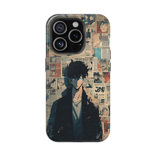 Dark Manga Collage iPhone Case – Anime Street Aesthetic Cover