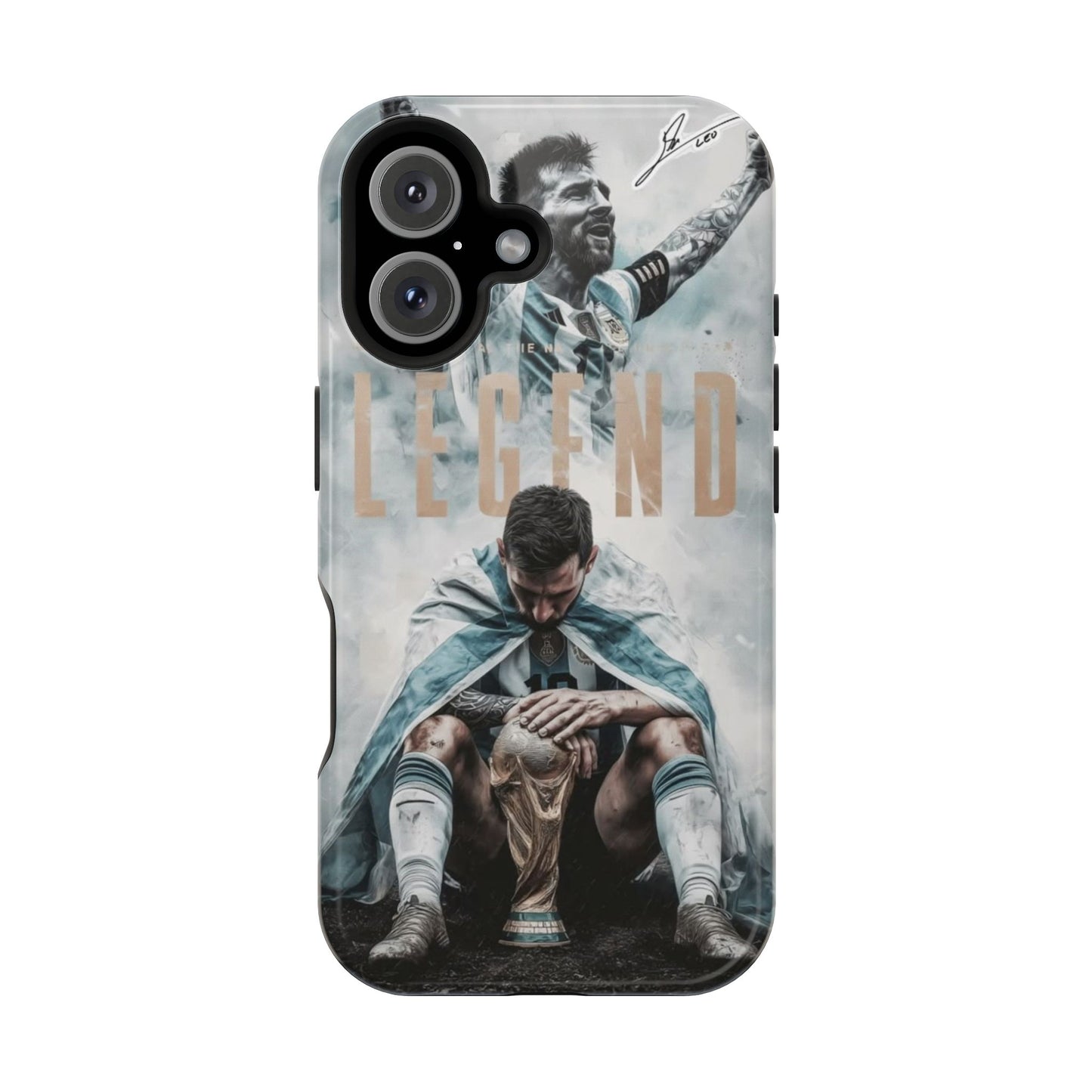 Lionel Messi World Champion Phone Case | Argentina Legend Trophy Premium Protective Cover