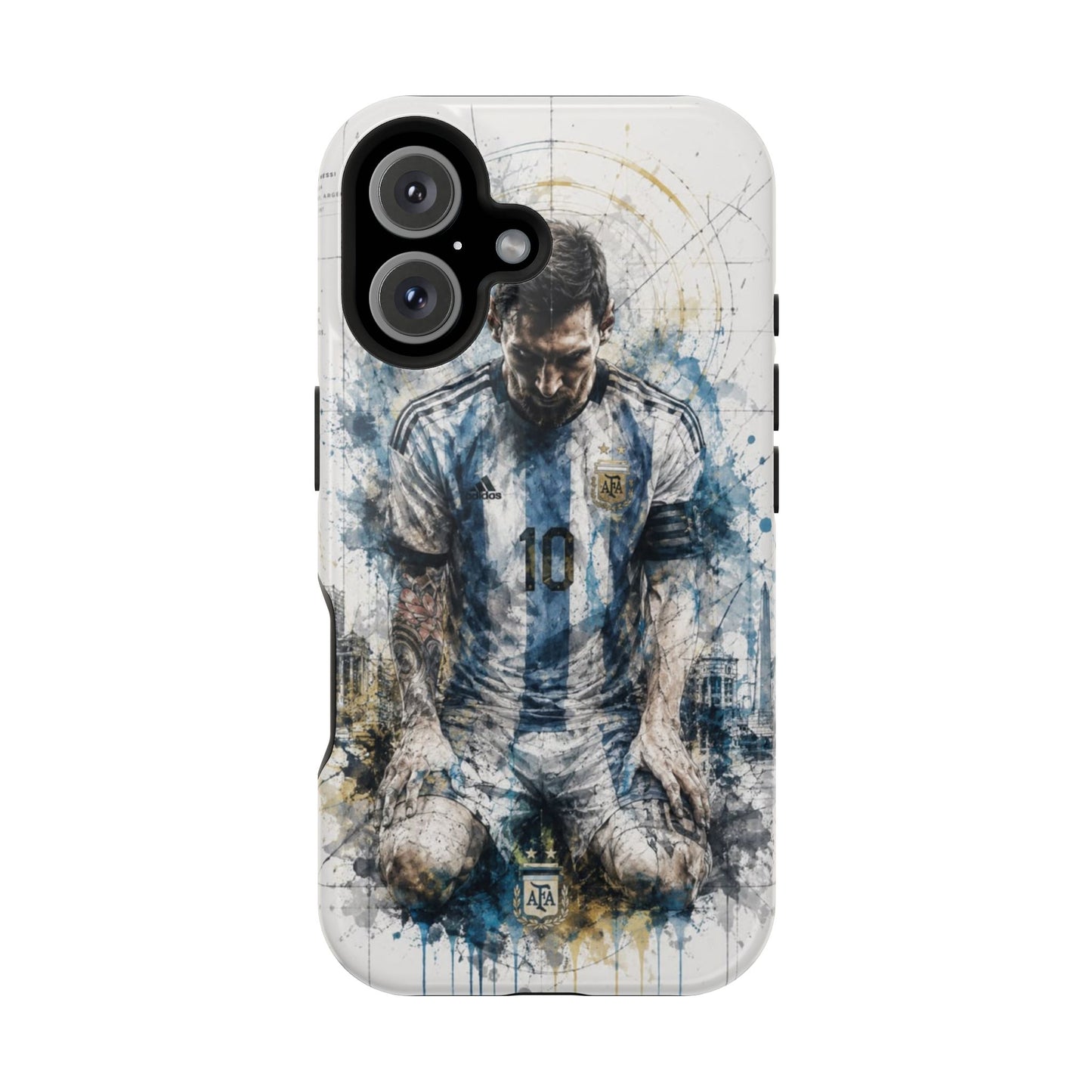 Lionel Messi Watercolor Art Phone Case | Argentina  Premium Protective Cover